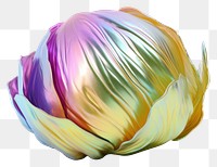 PNG  Vegetable iridescent white background creativity fragility.