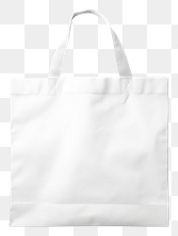 PNG  Ripstop reusable bag mockup handbag white white background.