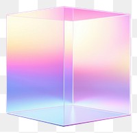 PNG Light Box Led Cube mockup lighting illuminated studio shot.