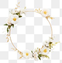 PNG  Flower jewelry wedding wreath.