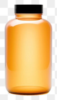 PNG Glass bottle mockup glass label jar.