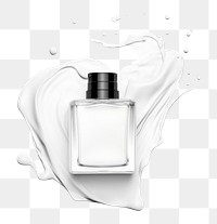 PNG Ink bottle mockup cosmetics perfume studio shot.