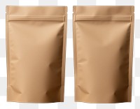 PNG Coffee pouch packaging mockup brown bag still life.