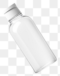 PNG Plastic bottle mockup glass white background refreshment.