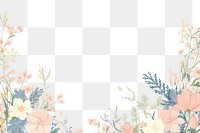 PNG Flower border frame backgrounds pattern plant.