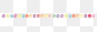 PNG Big rainbow dots as line watercolour illustration backgrounds repetition variation.