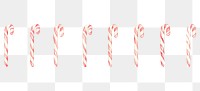 PNG Candy canes as line watercolour illustration white background confectionery celebration.