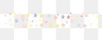 PNG Colorful stars as line watercolour illustration backgrounds confetti white background.