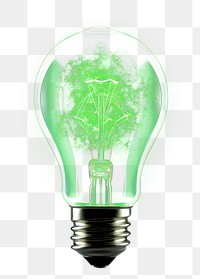 PNG Lightbulb technology green electricity.