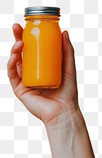 PNG Holding juice hand jar.