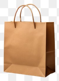 PNG Brown paper bag mockup handbag brown accessories.