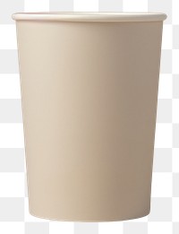 PNG Paper cup packaging mockup porcelain cylinder studio shot.
