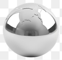 PNG Sphere astronomy universe silver.