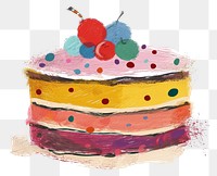 PNG Birthday cake dessert food.