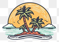 PNG Coconut trees nature logo sea.