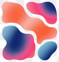 PNG Graphic element illustration with pastel risograph printed texture of a simple shape in style of Bold unrealistic illustration backgrounds white background creativity.