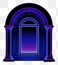 PNG Illustration window Neon rim light purple architecture building.