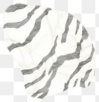 PNG White tiger skin marble distort shape white background clothing swimwear.