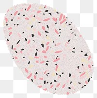 PNG Black terrazzo marble distort shape white background dishware confetti.