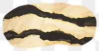 PNG Black gold marble distort shape white background rectangle textured.