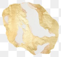 PNG Gold marble distort shape jewelry paper white background.