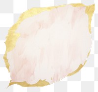 PNG Gold leaf shape marble distort shape paper abstract white background.