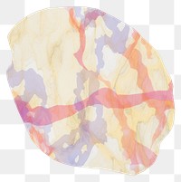 PNG Nature marble distort shape paper white background magnification.