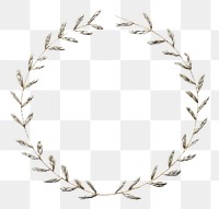 PNG Laurel wreath in embroidery style jewelry accessories accessory.