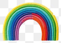 PNG Rainbow in embroidery style creativity spectrum clothing.