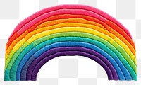 PNG Rainbow in embroidery style creativity variation spectrum.