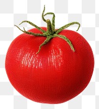 PNG Tomato in embroidery style vegetable plant food.