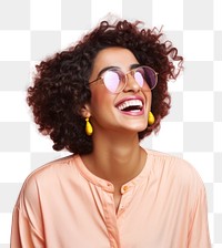 PNG Middle eastern woman in summer outfit laughing smiling adult.