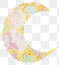 PNG Ramadan shape marble distort shape white background astronomy crescent.