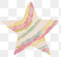 PNG Star shape marble distort shape paper white background vibrant color.
