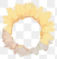 PNG Sunflower shape marble distort shape petal white background inflorescence.