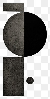 PNG Silkscreen illustration of simple shape art black text.
