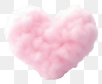 PNG A cotton candy in heart shape softness textile person. AI generated Image by rawpixel.