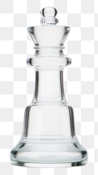 PNG Chess king shape glass minimal white white background chessboard.