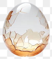 PNG Broken egg shape transparent no color glass misfortune fragility.