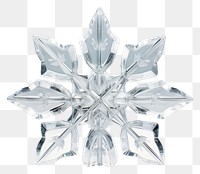 PNG Snowflake transparent crystal white celebration.
