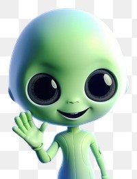 PNG Space cartoon alien cute. AI generated Image by rawpixel.