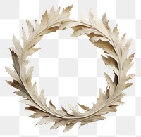 PNG Real pressed acanthus leaves wreath plant art. AI generated Image by rawpixel.