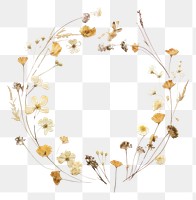 PNG Real pressed small flowers jewelry plant accessories. AI generated Image by rawpixel.