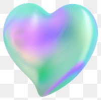 PNG  A holography heart icon white background single object abstract.