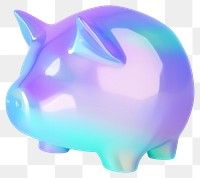 PNG  A holography pigy bank white background representation single object.