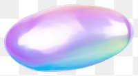 PNG  A holography pill gemstone jewelry white background.