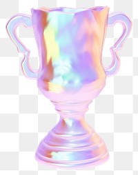 PNG  A holography trophy glass white background single object.
