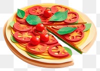 PNG  Pizza tomato food white background.