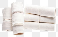 PNG  Bandages towel white white background. AI generated Image by rawpixel.