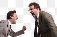 PNG  Businessman shouting arguing adult.